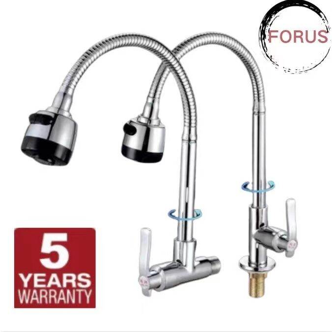 2 mode Universal Kitchen Faucets Sink Wall Mounted Stainless Steel 360 ...