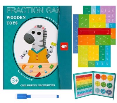 Magnetic fraction book Montessori toy อีกชิ้นที่ดีมากๆค่ะ การเรียนเศษส่วนเป็นเรื่องที่ค่อนข้างเข้าใจยาก😖สำหรับเด็กๆ เพราะมันไม่เห็นภาพ