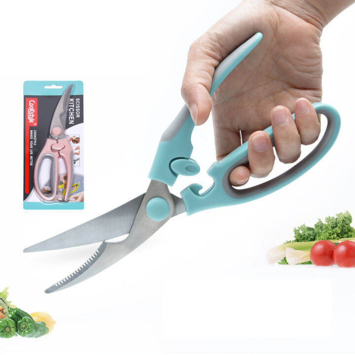 Heavy Duty Poultry Shears, Spring Loaded Kitchen Scissors, Dishwasher