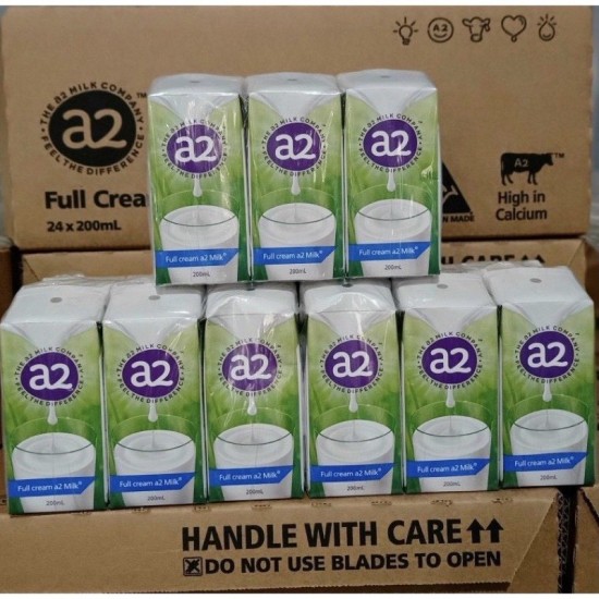 Thùng sữa tươi nguyên kem a2 full cream dạng nước 200mlx24 - ảnh sản phẩm 2
