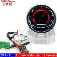 【CW】 Smoke Lens Air Fuel Ratio Gauge With Narrowband O2 Oxygen Sensor 0258006028 Auto Car Gauge AFR Meter Fit for Gasoline Car DC12V