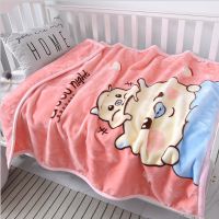 Children baby blanket double thick baby cover blanket newborn small blanket autumn and winter double-sided coral quilt