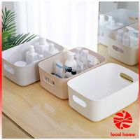 Thaihome กล่องพลาสติก ""สไตล์ยุโรป"" ตะกร้าเก็บของพลาส กล่องขนาดเล็ก ตะกร้าในครัว Storage Box