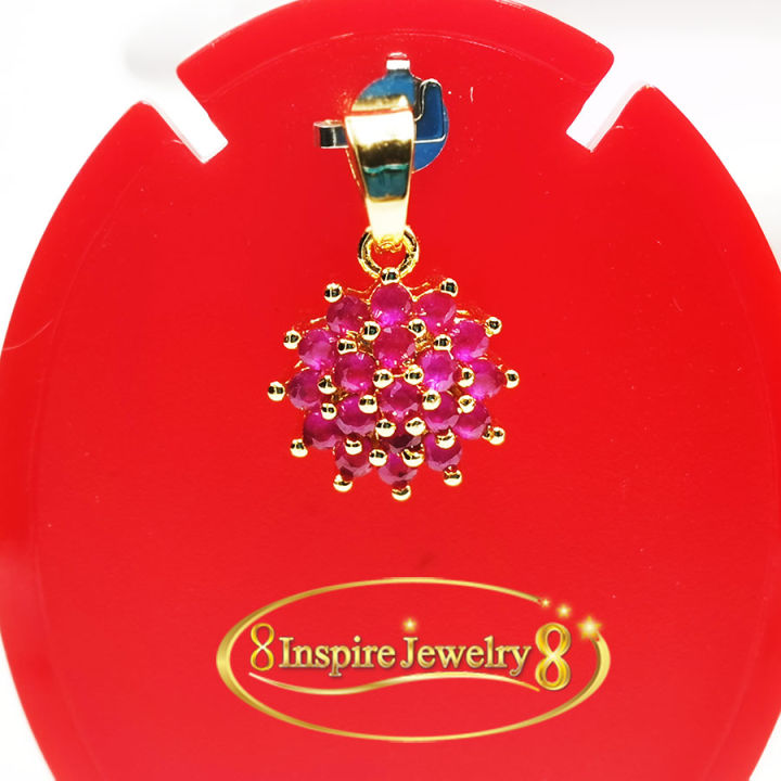 inspire-jewelry-จี้คริสตัลพลอยทับทิมสยาม-งานจิวเวลลี่-พลอยสวย-size-2x1-5cm-งานดีไซด์-งานแบบร้านเพชร