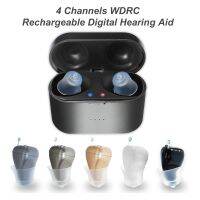 ⊕ Rechargeable Hearing Aids Digital 4 Channels Portable Sound Amplifier 5 Colors Invisible SR41 Adjustable Audifonos