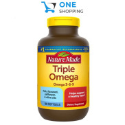 Viên uống Dầu Cá Triple Omega 3 6 9 Nature Made hộp 180 viên của Mỹ