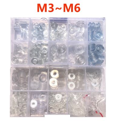 ✱ Soft Hard Plastic PVC Transparent Insulating Plain Gasket 500Pcs M3 M4 M5 M6 Transparent PVC Washer Ring Spacer Flat Washer Set