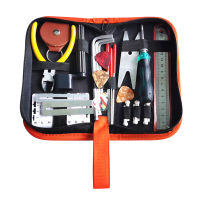 [ammoon]อูคูเลเล่เครื่องดนตรี26 PCS Guitar Repairing Tool Kit with Carry Bag Maintenance Cleaning Tool Kit for Ukulele Bass กีต้าร์ไฟฟ้า Gift for String Instrument Enthusiast