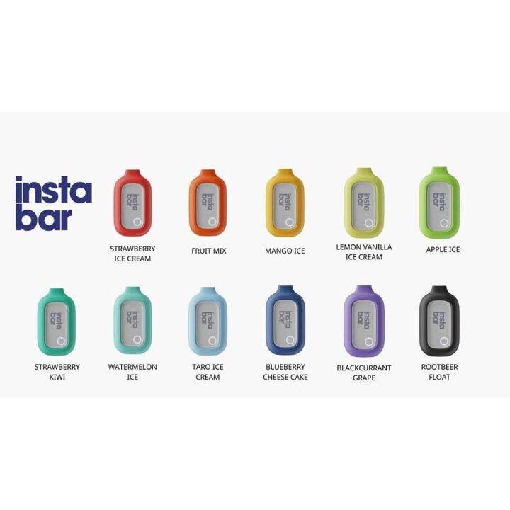 Insta Bar 5000 Puffs Disposable Pod Instabar Legit Vaping | Lazada PH