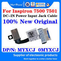 ใหม่เดิม0myxcj myxcj 450.0KG02.0011สำหรับ Inspiron 7500 7501แล็ปท็อป DC ในสายเคเบิล DC-IN สายไฟแจ็คอินพุตด้วย