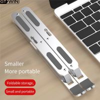 GTWIN   New Support PC Portable Laptop Stand Adjustable For Computer Tablet Foldable Notebook Stand Cooling Pad Aluminium Holder Laptop Stands