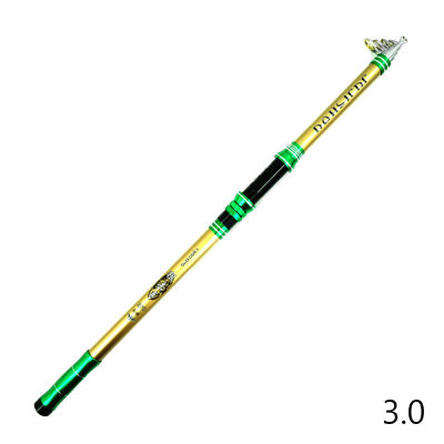 Fiberglass Fiber Fishing Rod Telescopic Fishing Pole Easy to Carry for Fishing Lightweight Portable Fishing Pole Retractable Design for Saltwater Freshwater