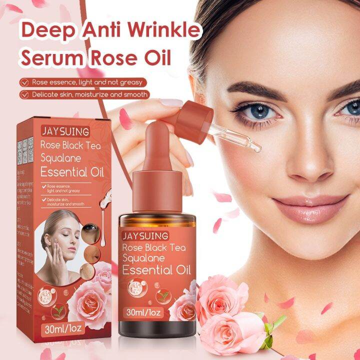 BFdikou Rose Black Tea Squalane Essential Oil Deep Antiwrinkle Serum