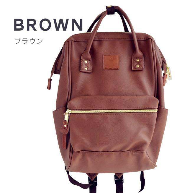 Anello JAPAN Backpack Japan Anello Signature Design Synthetic Leather