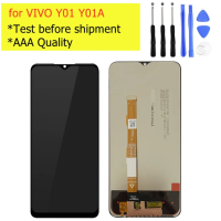 อะไหล่หน้าจอดิจิตอลสัมผัสหน้าจอ LCD Y01A TUTXTUT ของแท้สำหรับ VIVO จอแอลซีดีชิ้นส่วน Y01