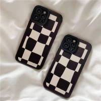 Luxury Checkerboard Stripe เคสโทรศัพท์กันกระแทกสำหรับ Oppo A93/A54/A74 5G A52/A92/A72 4G A11/A11X A9/A9X/F11 A5 A8 A7X/F9 A55 A95 A91 A83 A92S a72 (5G)/A53(5G) A32 A3เคสนุ่มสำหรับ OPPO K9 K1 K3 K5