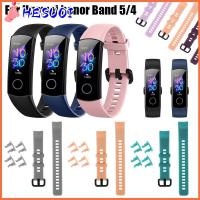 HESUOI อ่อนนุ่ม สร้อยข้อมือ กีฬา For Honor Band 5 4 สายสำรอง ซิลิโคน สายนาฬิกา