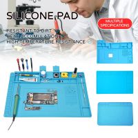 【YF】 Silicone Soldering Mat ESD Antistatic Heat Resistant Insulation Work Station Kit Repair Pad Maintenance Platform