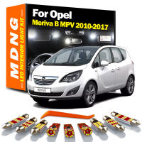 MDNG 11ชิ้น C An BUS LED ภายในโดมแผนที่ชุดไฟสำหรับ Vauxhall Opel Meriva B MPV 2010-2017หลอดไฟ Led ไม่มีข้อผิดพลาดอุปกรณ์เสริมในรถยนต์