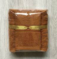 ผ้าขนหนูถวายพระพรีเมียม 27"x54" - Cotton100% เนื้อผ้านุ่ม ไม่ขาดง่าย ใช้ได้จริง แพ็คพร้อมถวายทันที [B2]