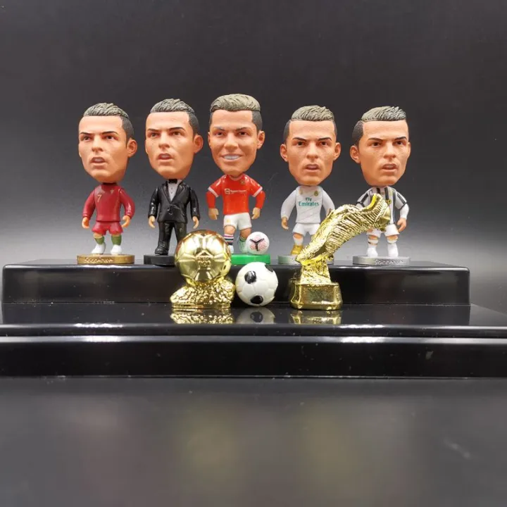 Cristiano Ronaldo mini action figures Cristiano Ronaldo's career doll ...