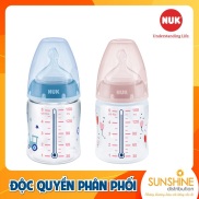 BÌNH SỮA CẢM BIẾN NHIỆT NUK PP 150ML NÚM TI SILICONE S1 - M