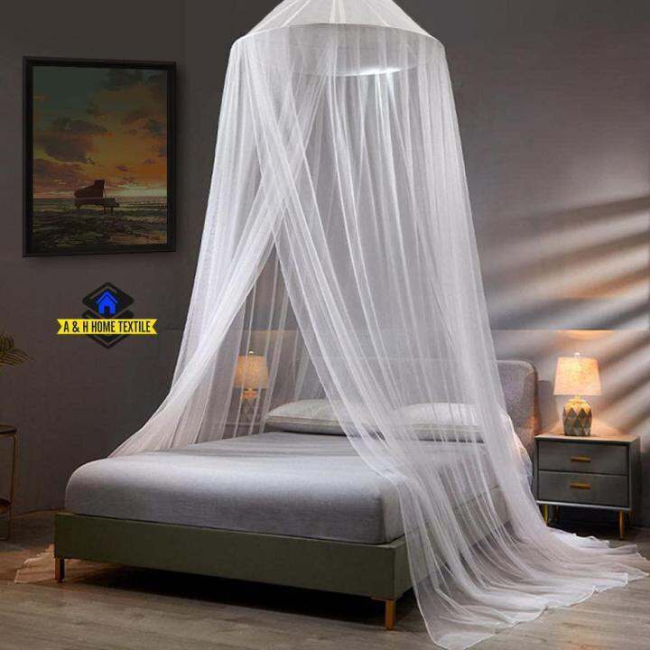 Elegant Lace Insect Bed Canopy Netting Curtain Round Dome Mosquito Net