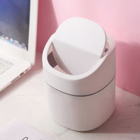 Mini Waste Box Bin Garbage Basket Home Table Trash Can Plastic Office Supplies Dustbins Sundries Barrel Box For Household