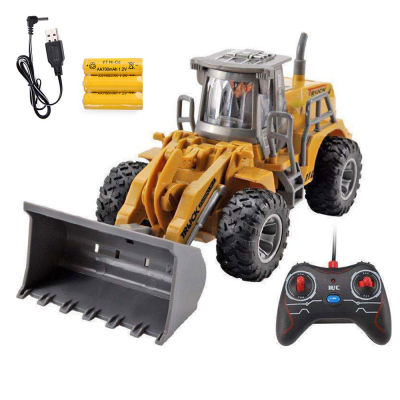 Remote Control Engineering Vehicle Bulldozer Construction Model Rc Excavator Electric Tractor Toy Dump Truck Car Gift for Boy