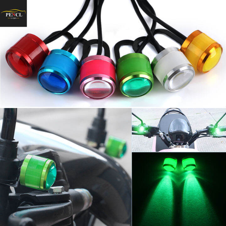 PENCL 1PC 12V DRL Eagle Eye Led Light for Motorcycle with Bracket