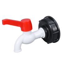 S60x6 IBC Tank Adapter To Plastic 1/2" 3/4" Tap Replacement Valve Fittings Home Garden Water Connectors Drain Faucet 1Pcs Valves