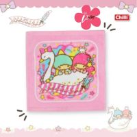 iBiley ผ้าเช็ดหน้า Size 12x12 นิ้ว LittleTwinStars  (Handkerchief) ลายลิขสิทธิ์แท้ 100% ผ้าขนหนู ผ้าเช็ดหน้า ลายซานริโอ Sanrio towel