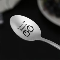 Best Gift To A Girl Valentines Day Gift for Boyfriend Stainless Steel Spoon You Are My Penguin Lover Wedding Gifts for Guests