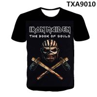 Iron Maiden เสื้อยืด3D พิมพ์เสื้อยืดแขนสั้นชายและหญิงสบายและระบายอากาศเสื้อยืดโลหะหนัก