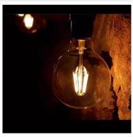 หลอดไฟวินเทจ LED Filament Bulb G95-4W/2200K กระจกสีชาทอง (0835)