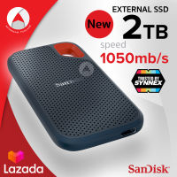 SanDisk Extreme Portable SSD 2TB (SDSSDE61-2T00-G25) แซนดิส เมมโมรี่ ฮาร์ตดิสภายนอก เอสเอสดี ความเร็วการอ่าน Read 1050mb/s ประกัน 5 ปี โดย Synnex