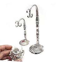 Vintage ธูป Burner Stand Art Piece แขวน Censer เครื่องประดับอโรมาเธอราพีถ่านธูป Burner Ash Catcher พร้อมฝาปิด