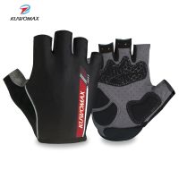 hotx【DT】 KUWOMAX Cycling Gloves Half Mens Womens Shockproof Anti MTB Gloves.