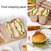 Practical Sandwich Packing Papers No Odor Heat-Resistant Durable Bread Sandwich Printed Wrapping Papers Baking Liner