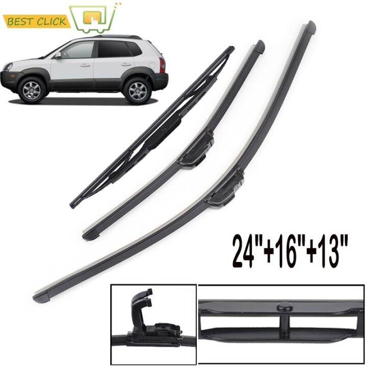 Misima Windshield Windscreen Front Rear Wiper Blades Kit For Hyundai