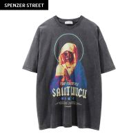 Spenzer.street | ? Pray for myself เสื้อโอเวอร์ไซส์ เสื้อผ้าสตรีท เสื้ออปป้า เกาหลี เสื้อy2k ทราวิส 2pac ฮิต 2023 มาใหม่