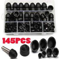 145 Buah M4 M5 M6 M8 M10 M10 Hexagon Nuts Bolt Cover Tutup Sekrup Nilon Acorn Nut Dome Hex Cover Pelindung Heksagonal Sekrup Baut Kit