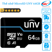 Thẻ nhớ MicroSD UNV 64GB, tốc độ cao, bảo hành, chuyên hỗ trợ camera