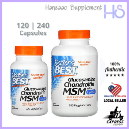 Doctor's Best Glucosamine Chondroitin MSM with Opti MSM [120 or 240 or ...