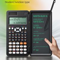 Lock Function with Stylus Pen Foldable Desk Scientific Calculators Large Display Digital Solar with 498 Functions Calculators