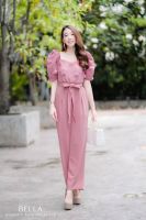 BE-JL03 Jumpsuit จั้มสูทขายาว มีไซส์สาวเล็ก สาวอวบ (S32-35”,M36-39”, L40-42”, XXL44-46”) ชุดออกงานหรูๆ ชุดทำบุญ ชุดทำงาน ชุดสาวอวบ แฟชั่นผู้หญิง