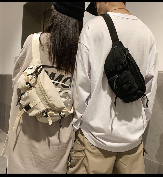 ใหม่-ins-ญี่ปุ่นถนนผู้ชายหน้าอกกระเป๋ากีฬาที่เดินทางมาพักผ่อน-waistpack-ฮ่องกงแฟชั่นอเนกประสงค์-c-rossbody-กระเป๋าผู้หญิง