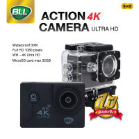 BLL กล้อง Action Camera รุ่น B608 กล้องโกโปร go pro กล้องถ่ายวีดีโอ 2.0" 4K ULTRA HD กล้องดำน้ำ กล้องติดหมวกกันน็อค มีการรับประกัน 1 ปี