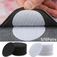 【CW】 5/10 Pairs Adhesive Fastener Dots Stickers Tape for Bed Sheet Sofa Anti