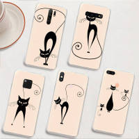 BY162 Wall Cat อ่อนนุ่ม โปร่งใส เคสโทรศัพท์ หรับ Samsung A34 M52 A04 M30S A23 M23 M53 M21 A54 M30 A40S A9 A14 A04S M33 Plus